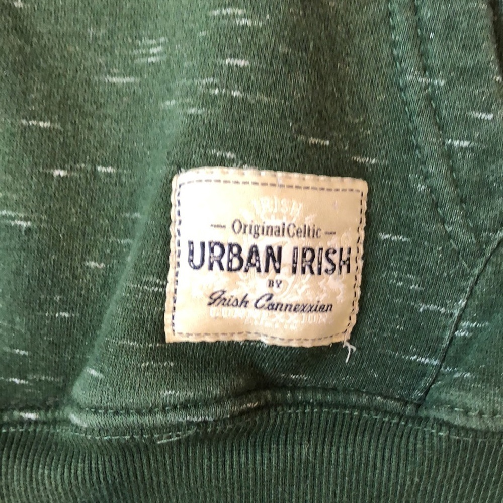 Urban Irish Green Heavy Hoodie 12-13 - Picture 3 of 5